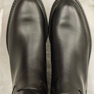 Gucci Black Smooth Leather Ankle Booties